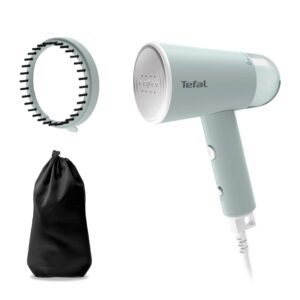 Aparat de calcat cu abur portabil Tefal Origin Travel DT1034E1, 1200 W, abur variabil 20 g/min, 70 ml, cablu alimentare 2m, alb & verde