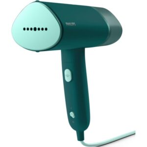 Aparat de calcat vertical cu aburi Philips STH3020/70 Seria 3000, 1000 W, pana la 20 g/min, Gata de utilizare in circa 30 sec, Sigur pe toate materialele care pot fi calcate,...