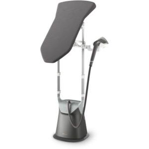 Aparat de călcat vertical Philips GC628/80 all-in-one AiO Seria 8000, 2200W, Tehnologie de încălzire dublă, Placă încălzită OptimalTEMP, 6 bar, Boost de abur 90 g, Placă de...