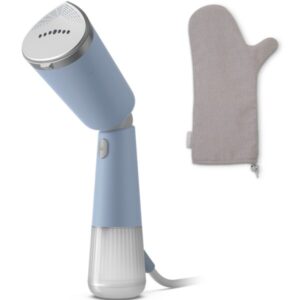Aparat de calcat vertical portabil Philips STH5020/20 Seria 5000 , 1300W, debit de abur 24 g/min, rezervor de apa 120 ml, talpa metalica, cap reglabil pentru calcare verticala...