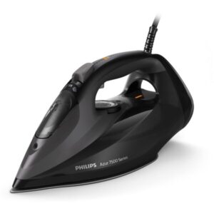 Fier de calcat Philips Azur DST7511/80, 3200W, debit de abur de 55g/min si jet de abur de 260 g, talpa SteamGlide Elite, rezervor de 300ml si sistem de curatare automata cu...
