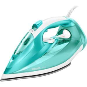 Fier de calcat Philips Azur GC4537/70, 2400 W, debit abur 45 g/min., jet abur 200g, decalcifiere rapida, talpa SteamGlide, Bleu