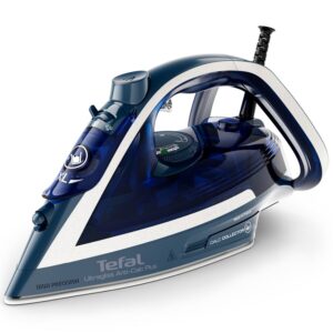 Fier de calcat Tefal Ultragliss Plus FV6830E0, 2800W, talpa Durilium AirGlide, jet de abur 250 g/ min, functie Eco, albastru