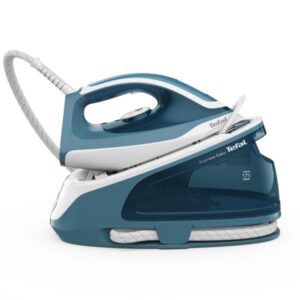 Statie de calcat Tefal Express Essential SV6131E0, 2200W, 5.8 bari, jet de aburi 350 g/min, abur variabil 0-120 g/min, capacitate rezervor detasabil 1.7L, mod Eco, Talpa Ceramic...