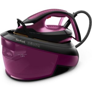 Statie de calcat Tefal Express Vision SV8152E0, 2800W, presiune 6.9 bari, jet de abur 480 g/min, abur variabil 0-130 g/min, rezervor detasabil 1.8L, varf iluminare LED, colector...
